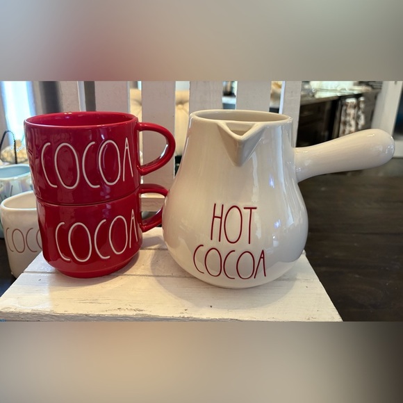 Rae Dunn Hot Cocoa Pot/Mug GIFTSET - Picture 1 of 2